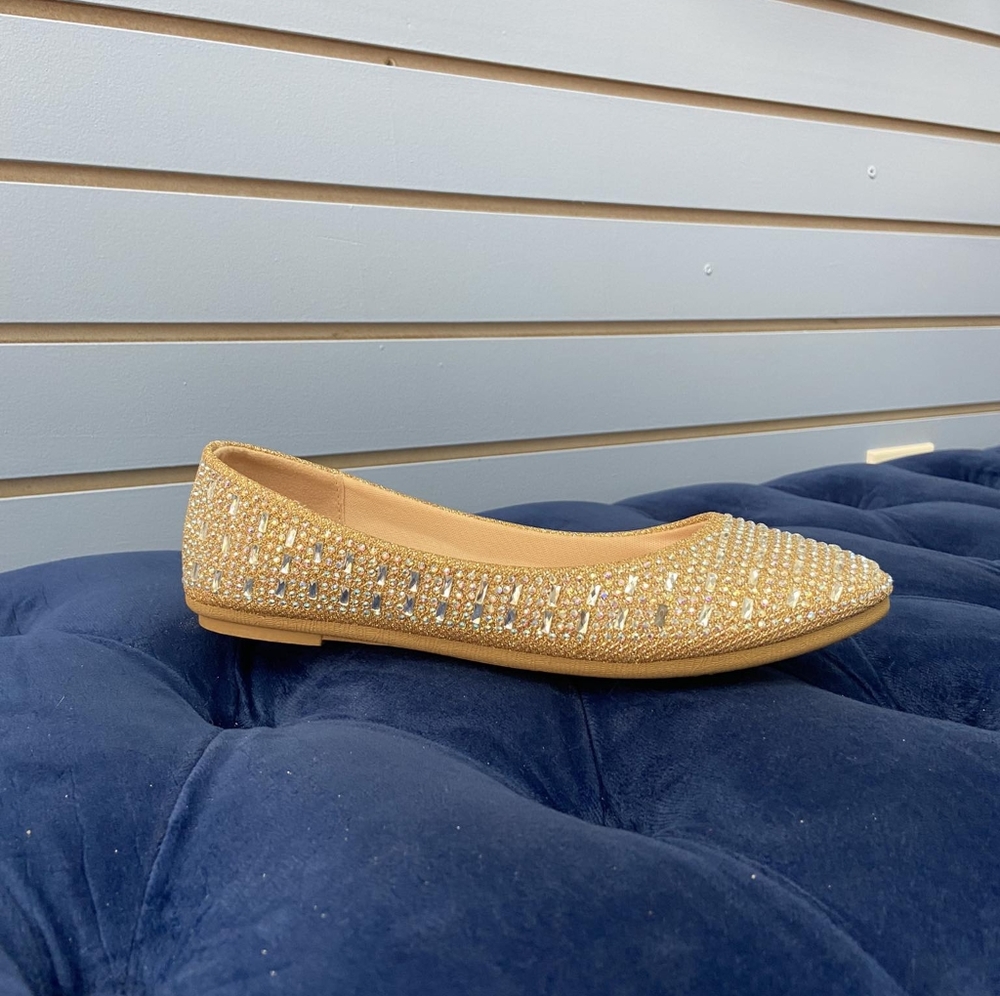 Sequins Round Toe Flat Shoes. New in Box